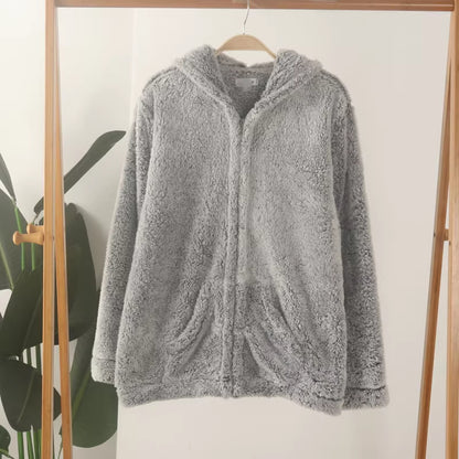 Thickened Coral Fleece & Soft Cotton Fleece Long-Sleeve Loungewear
