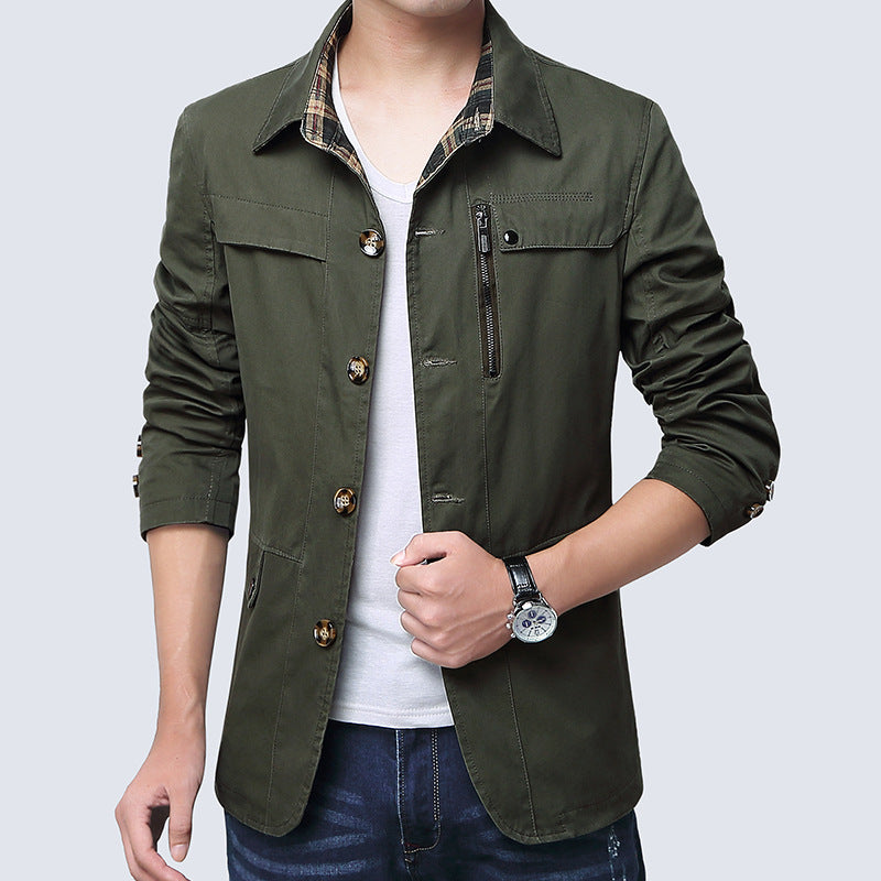 Slim thin jacket for men