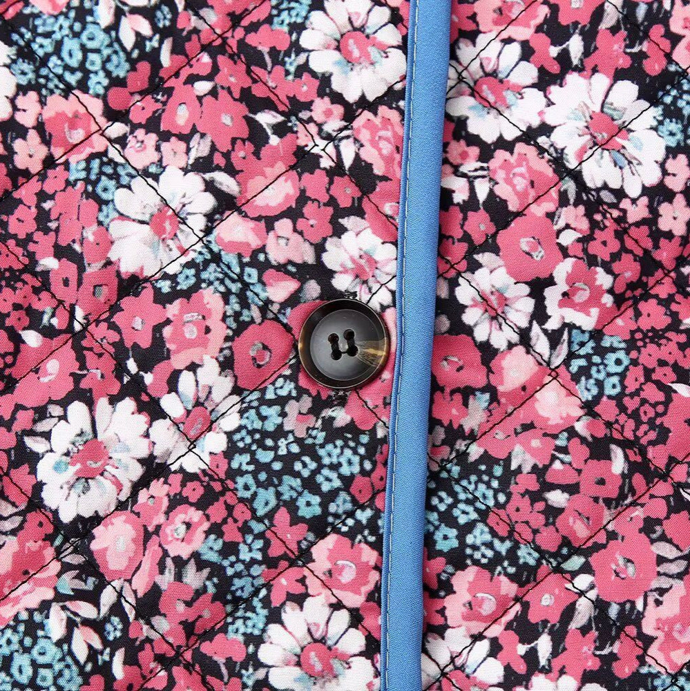 Women's Casual Fashionable Floral Cotton-Padded Jacket Coats