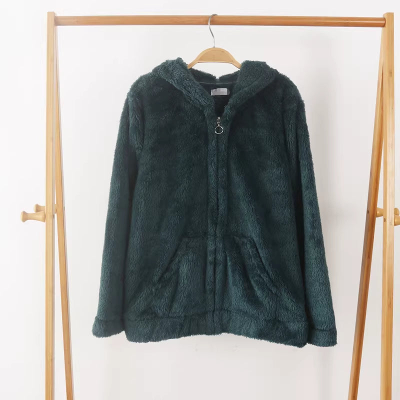 Thickened Coral Fleece & Soft Cotton Fleece Long-Sleeve Loungewear